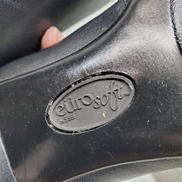 Sofft Shoes Womens Size 7.5 Black Leather Euro Soft Heels *Read* - Picture 9 of 13